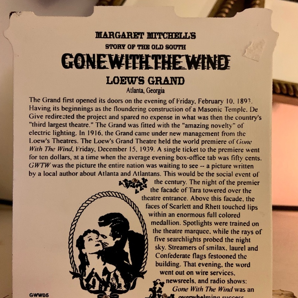 Gone with the wind collectible - Picture 4 of 4
